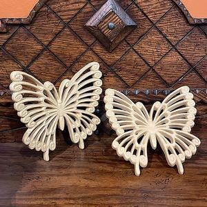 Vintage Hoda butterflies - set of 2